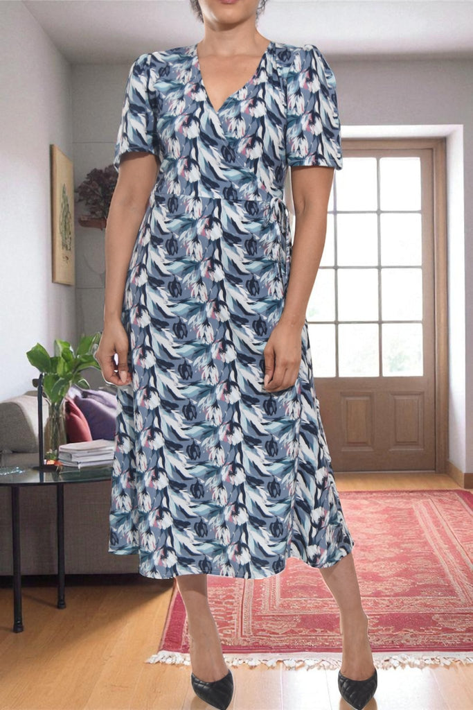 Ladies Multi Colour Wrap Dress - StylePhase SA