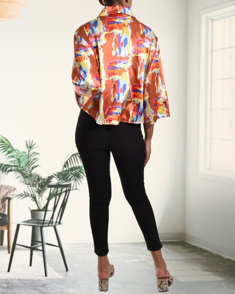 Ladies Multicolor Print Shirt - StylePhase SA