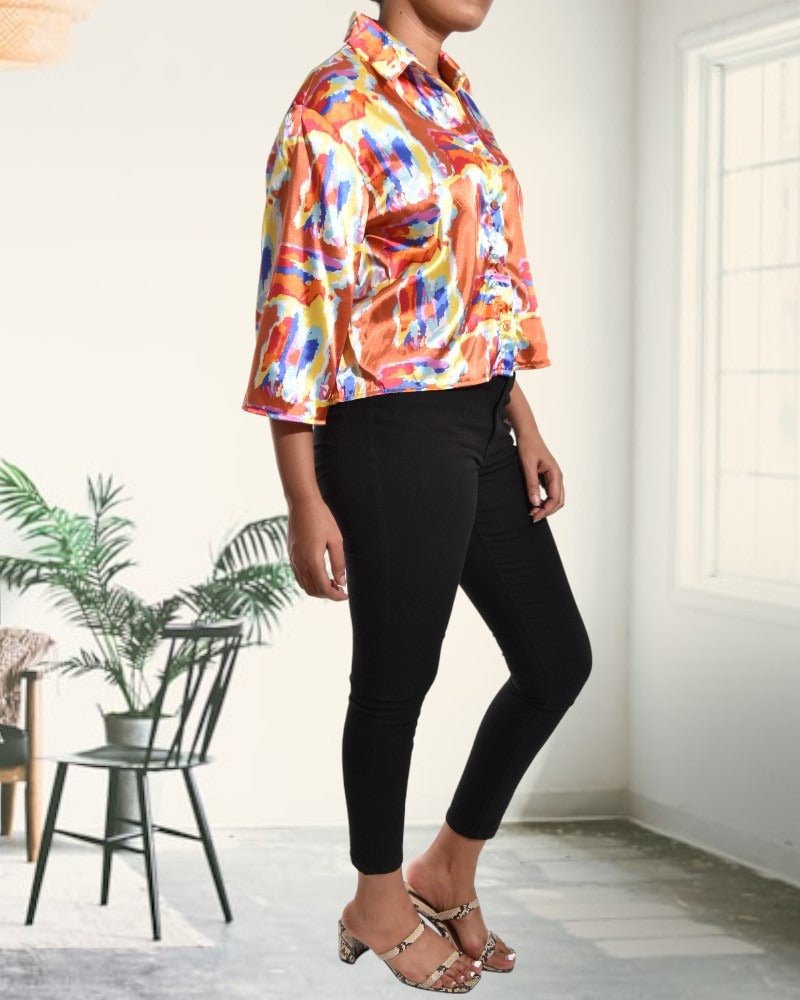Ladies Multicolor Print Shirt - StylePhase SA