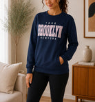 Ladies Navy Brooklyn Fleece Sweater - StylePhase SA