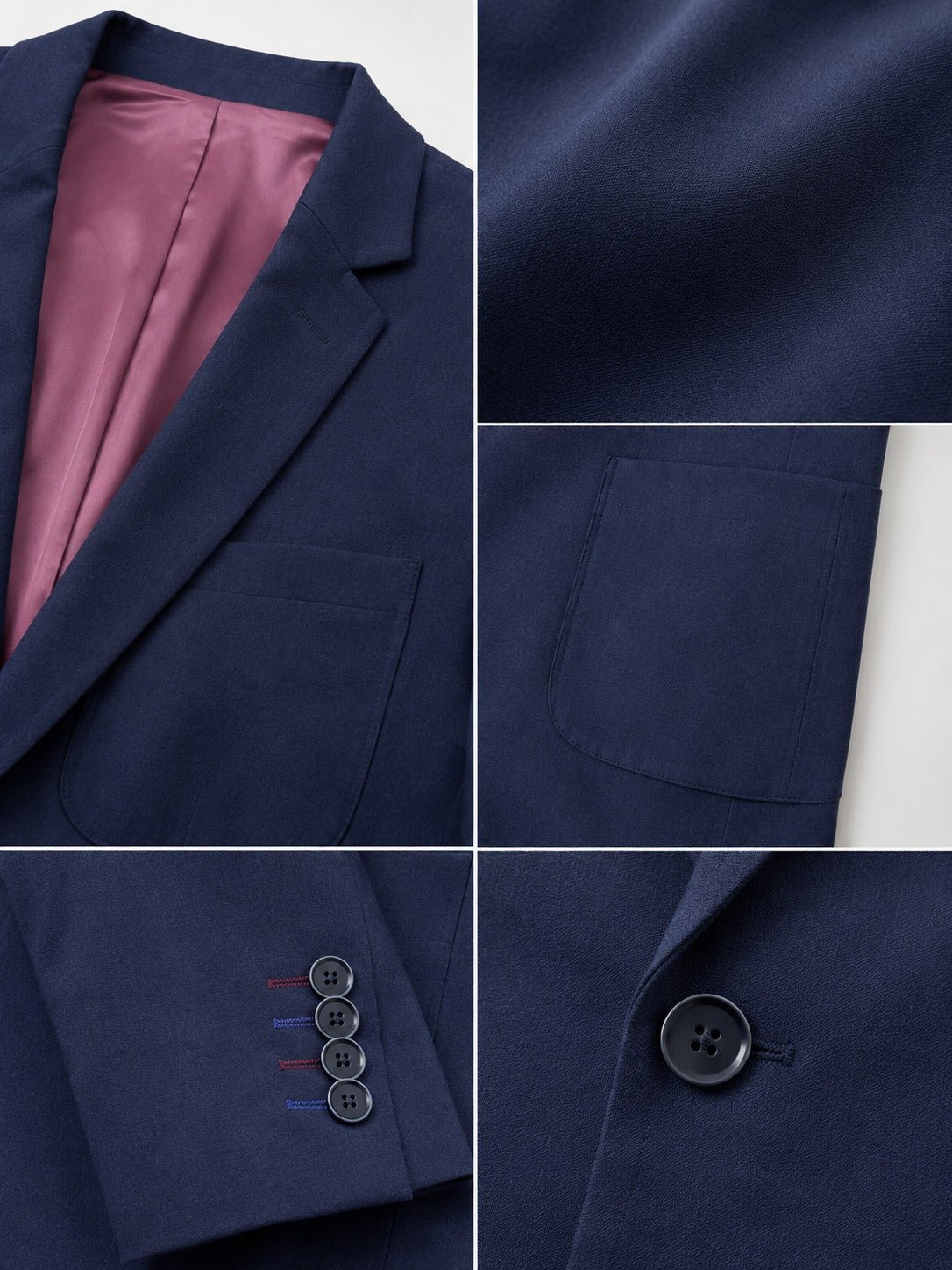 Ladies Navy Button Slim Fit Blazer - StylePhase SA