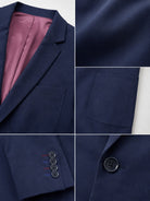 Ladies Navy Button Slim Fit Blazer - StylePhase SA