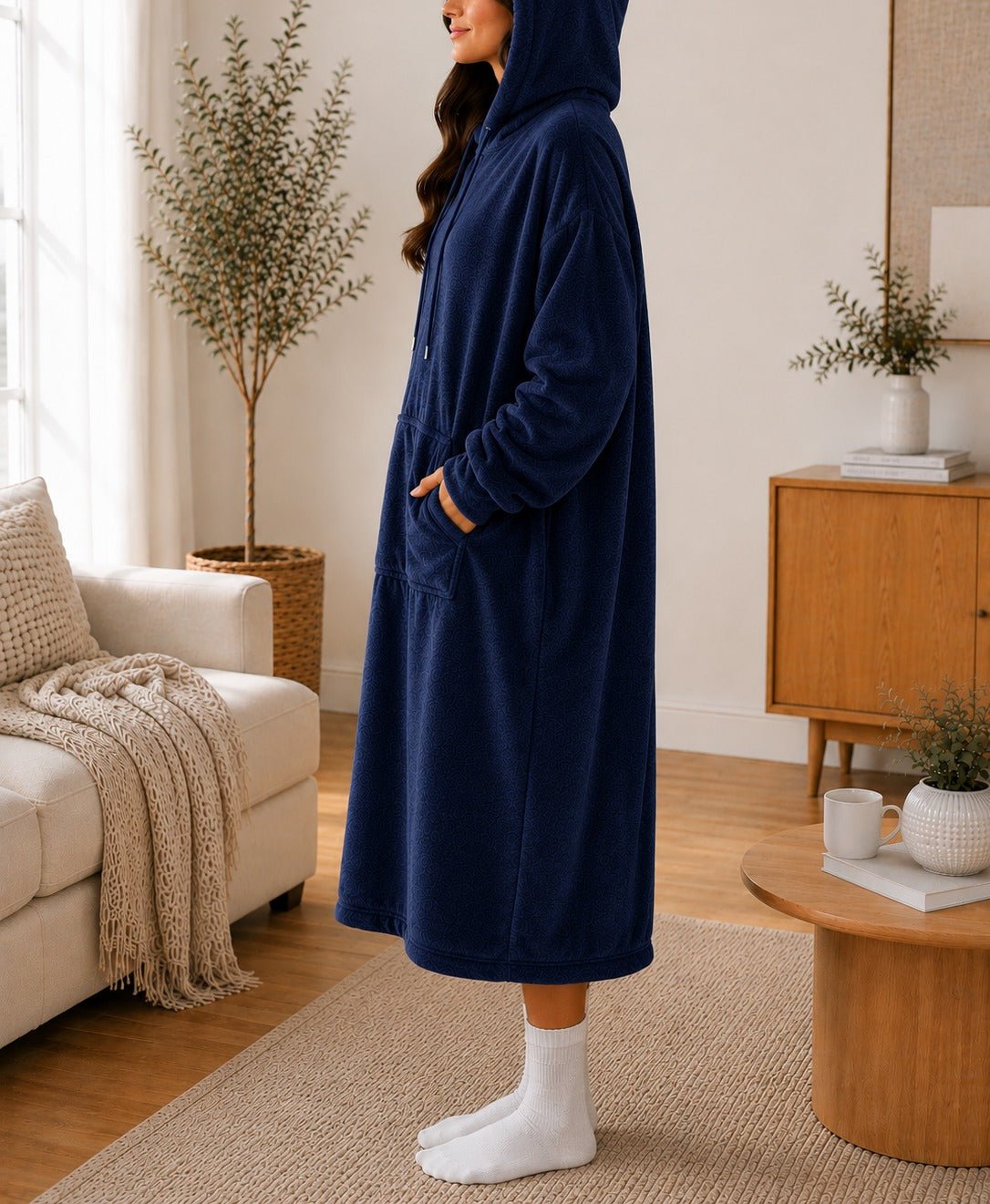 Ladies Navy Drawstring Huggers - StylePhase SA