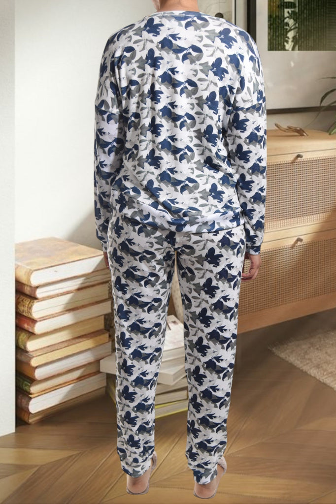 Ladies Navy Floral Pj Set - StylePhase SA