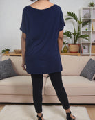 Ladies Navy Heart Tee - StylePhase SA
