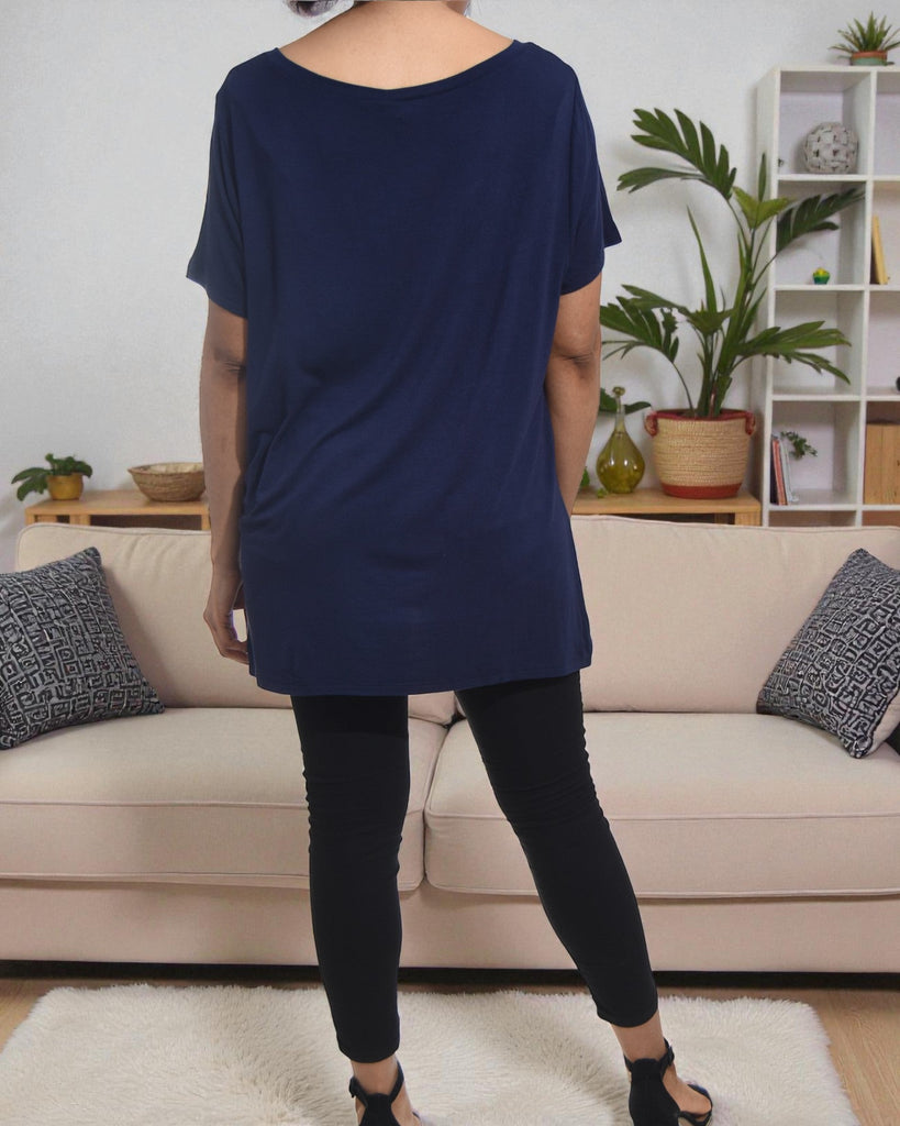 Ladies Navy Heart Tee - StylePhase SA