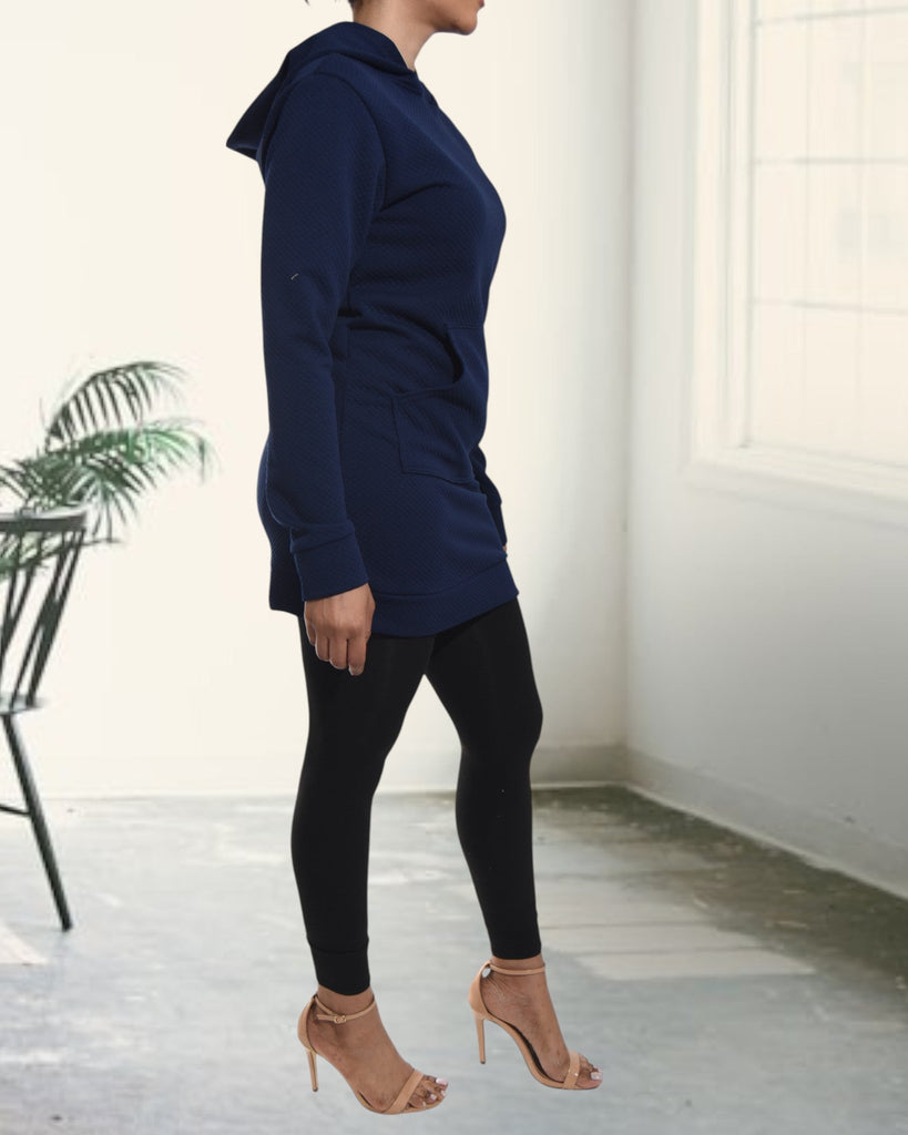 Ladies Navy Hoody Dress - StylePhase SA