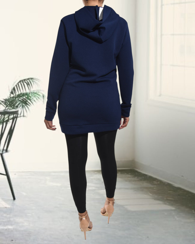 Ladies Navy Hoody Dress - StylePhase SA