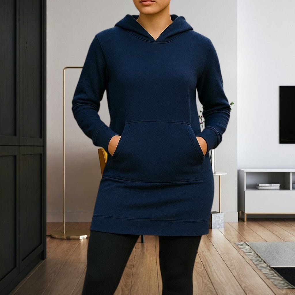 Ladies Navy Hoody Dress - StylePhase SA