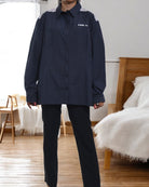 Ladies Navy Long Sleeve Shirt - StylePhase SA