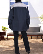 Ladies Navy Long Sleeve Shirt - StylePhase SA