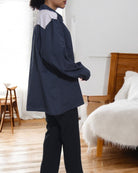 Ladies Navy Long Sleeve Shirt - StylePhase SA