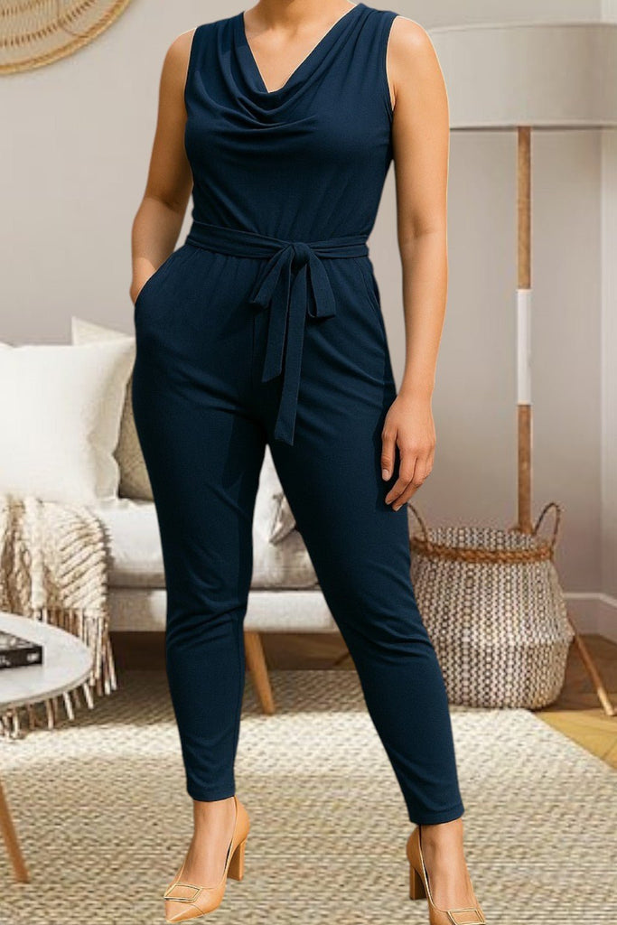 Ladies Navy Pocket Jumpsuit - StylePhase SA