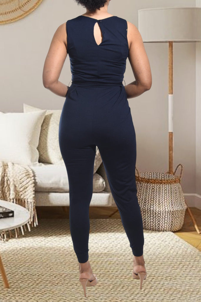 Ladies Navy Pocket Jumpsuit - StylePhase SA