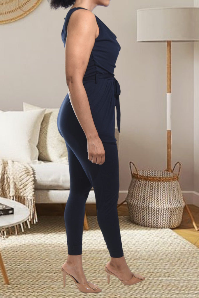Ladies Navy Pocket Jumpsuit - StylePhase SA