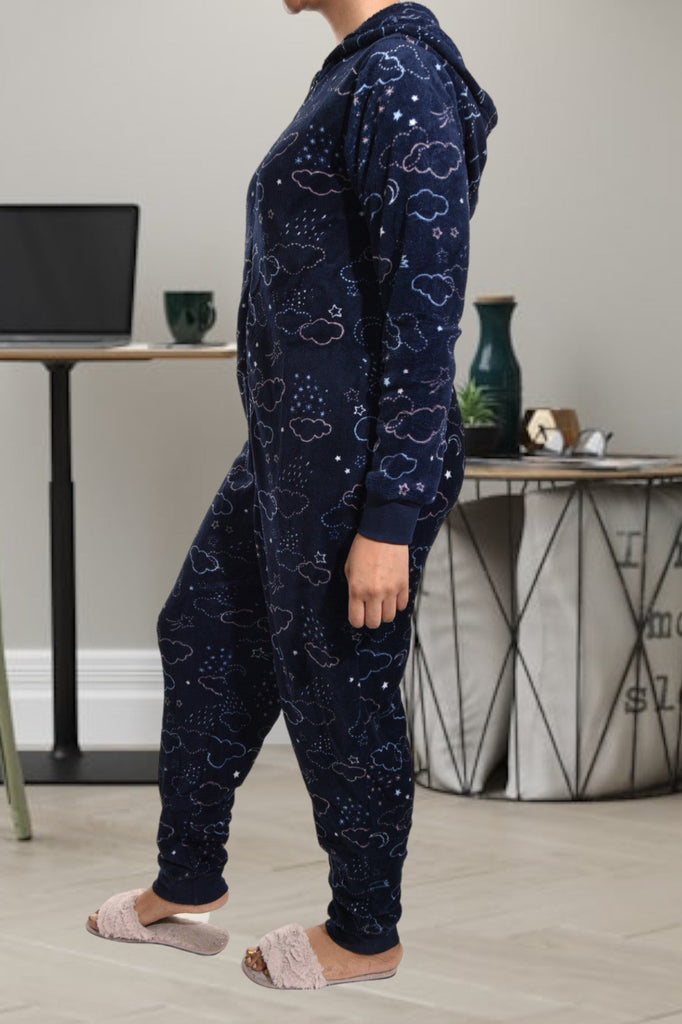 Ladies Navy Printed Onesies - StylePhase SA