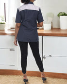 Ladies Navy Short Sleeve Shirt - StylePhase SA