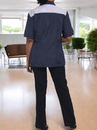 Ladies Navy Side Button Shirt - StylePhase SA