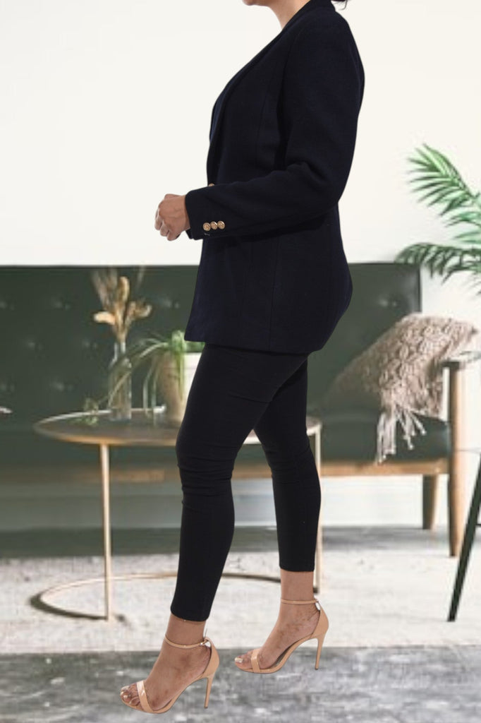 Ladies Navy Single Button Blazer - StylePhase SA