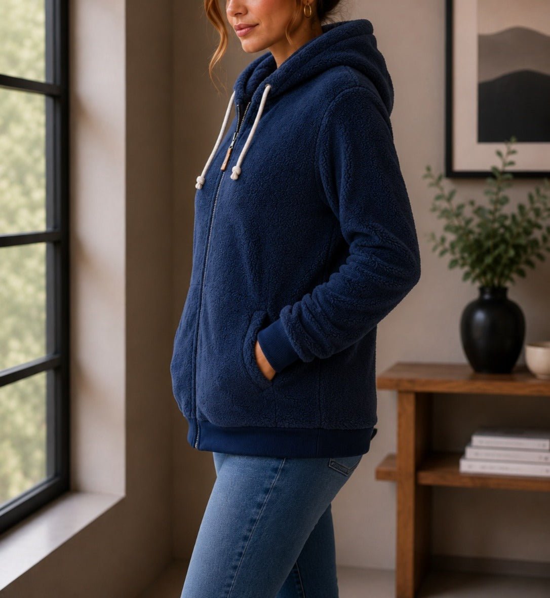 Ladies Navy Toggle Jacket - StylePhase SA