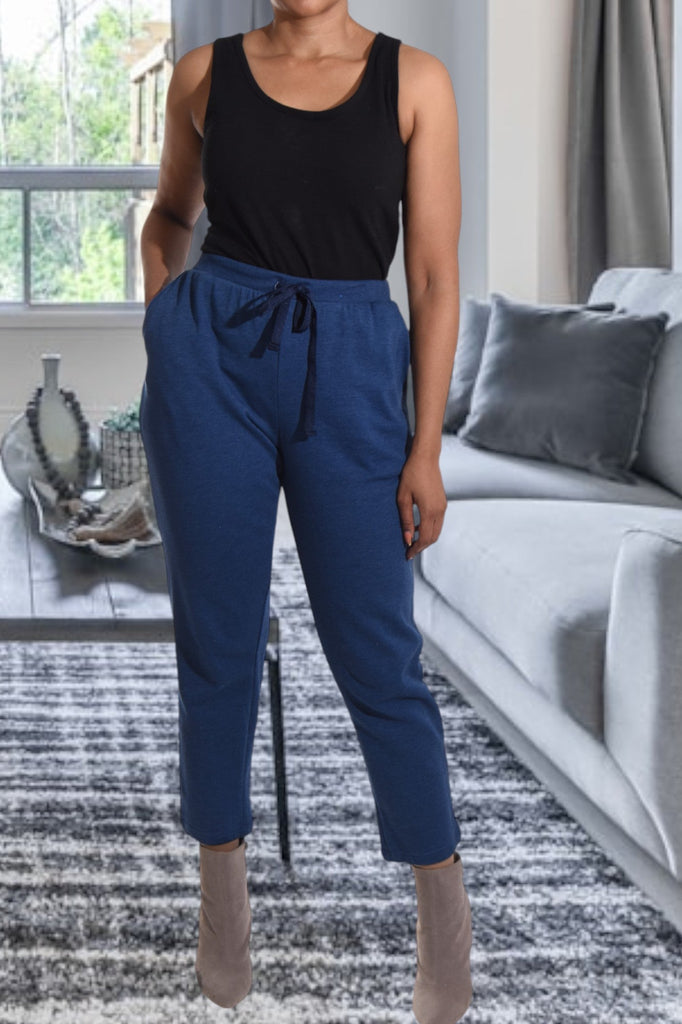 Ladies Navy Track Pants - StylePhase SA