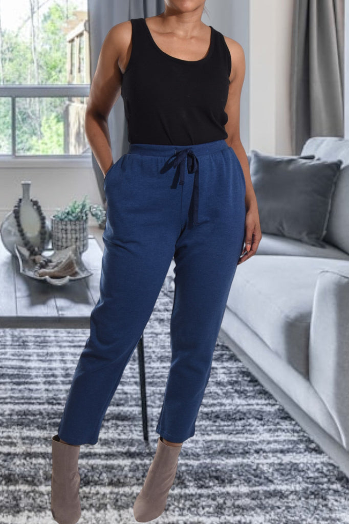 Ladies Navy Track Pants - StylePhase SA