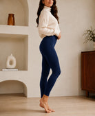 Ladies Navy Velour Tights - StylePhase SA
