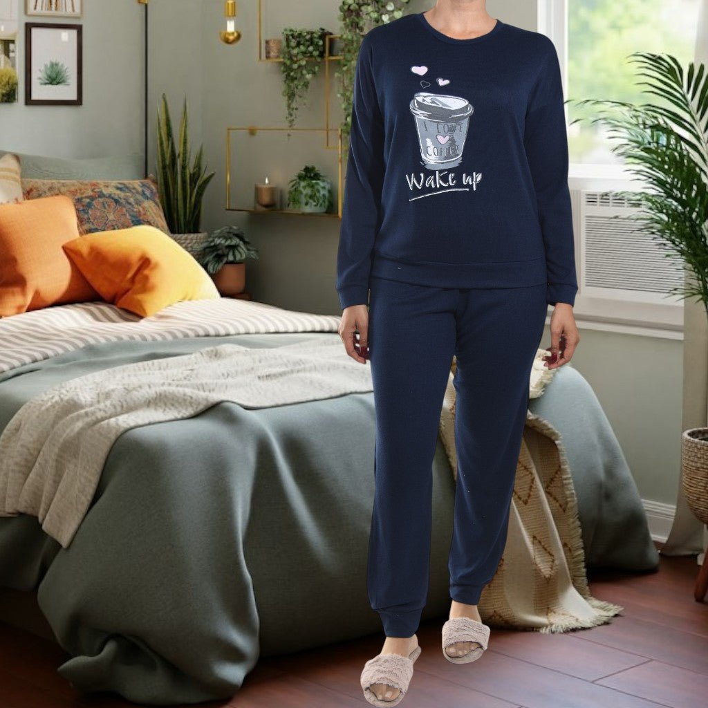 Ladies Navy Wake Up Pj Set - StylePhase SA