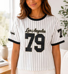 Ladies New Feeling Black Baseball Sweater - StylePhase SA