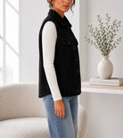 Ladies New Feeling Black Fur Lined Bodywarmer - StylePhase SA
