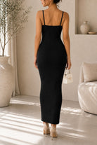 Ladies New Feeling Black Strappy Bodycon Dress - StylePhase SA