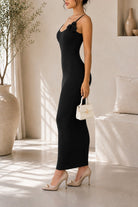 Ladies New Feeling Black Strappy Bodycon Dress - StylePhase SA
