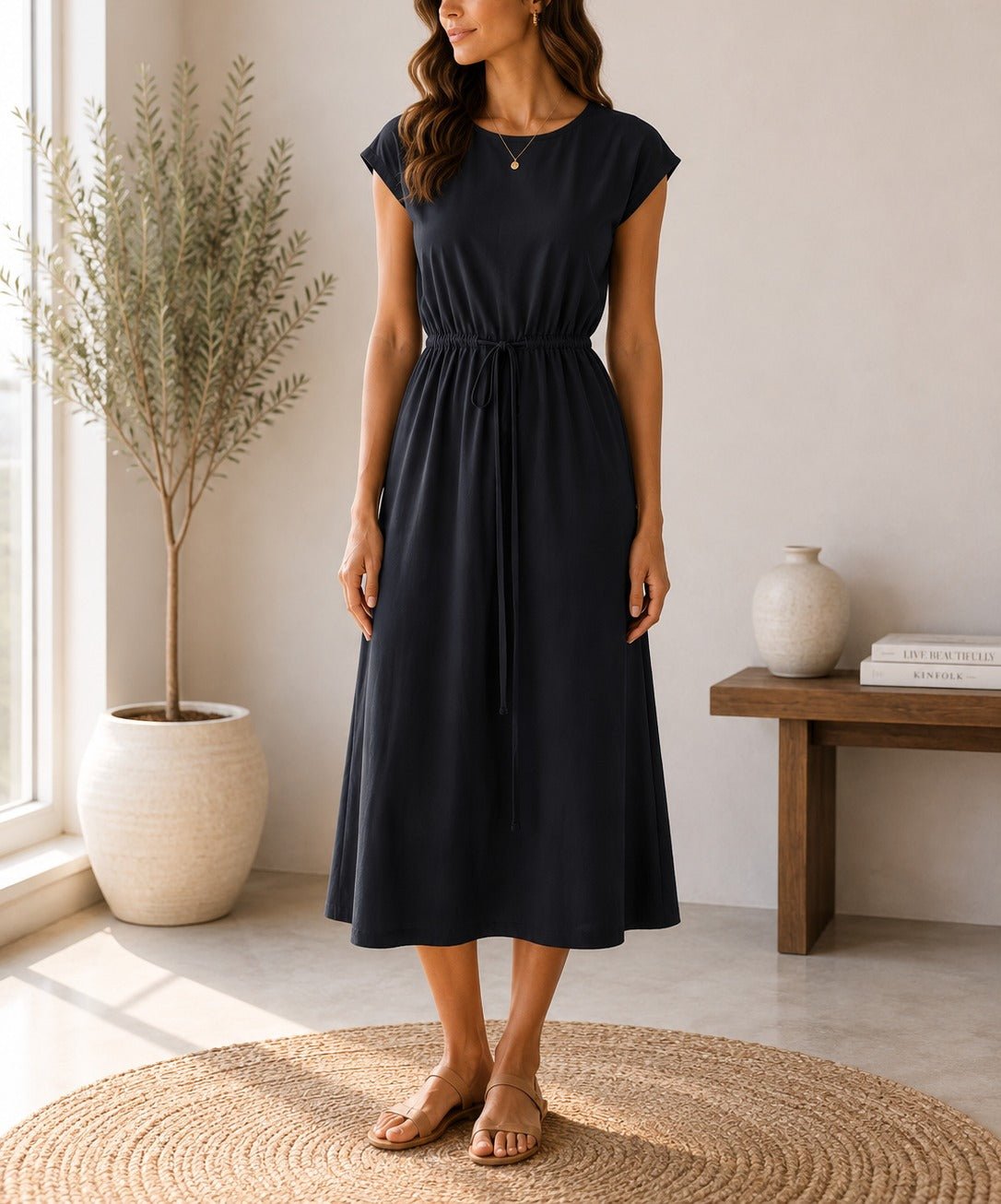 Ladies New Feeling Black Tunic Dress - StylePhase SA