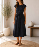 Ladies New Feeling Black Tunic Dress - StylePhase SA