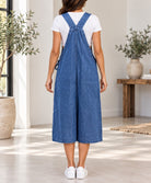 Ladies New Feeling Blue Denim V-Neck Pocket Dress - StylePhase SA