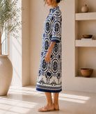 Ladies New Feeling Collar Button Royal Dress - StylePhase SA