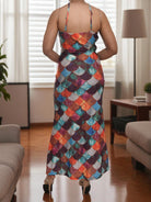 Ladies New Feeling Colour Block Tie Back Dress - StylePhase SA