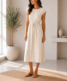 Ladies New Feeling Cream Tunic Dress - StylePhase SA