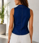 Ladies New Feeling Denim Sleeveless Vest - StylePhase SA