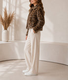 Ladies New Feeling Faux Fur Leopard Print Jacket - StylePhase SA