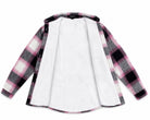 Ladies New Feeling Fur Lined Shacket- Pink And White - StylePhase SA