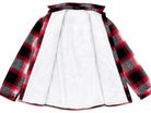 Ladies New Feeling Fur Lined Shacket- Red And White - StylePhase SA