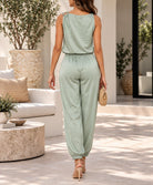 Ladies New Feeling Light Green Satin Two Piece Set - StylePhase SA