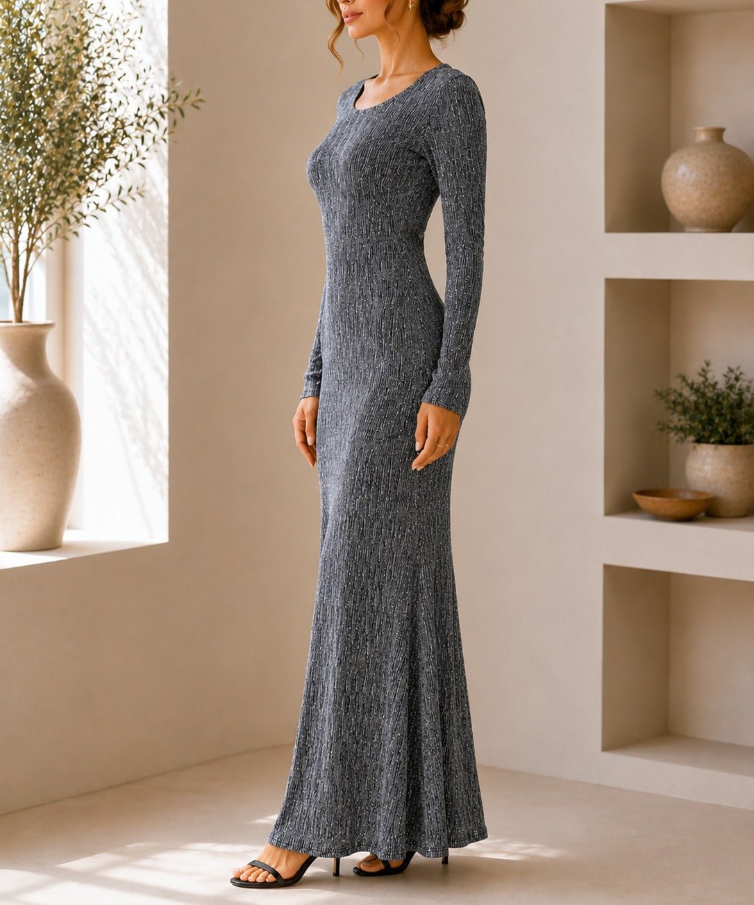 spaghetti strap dress Black Sweetheart Straps Wedding Guest with Split order now and discover Women's Organic Cotton Ruffle Style:Wrap Height:100cm