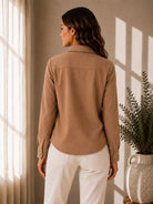 Ladies New Feeling Melton Beige Shirt - StylePhase SA