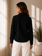 Ladies New Feeling Melton Black Shirt - StylePhase SA