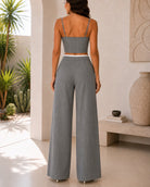 Ladies New Feeling Navy Pinstriped Two Piece - StylePhase SA