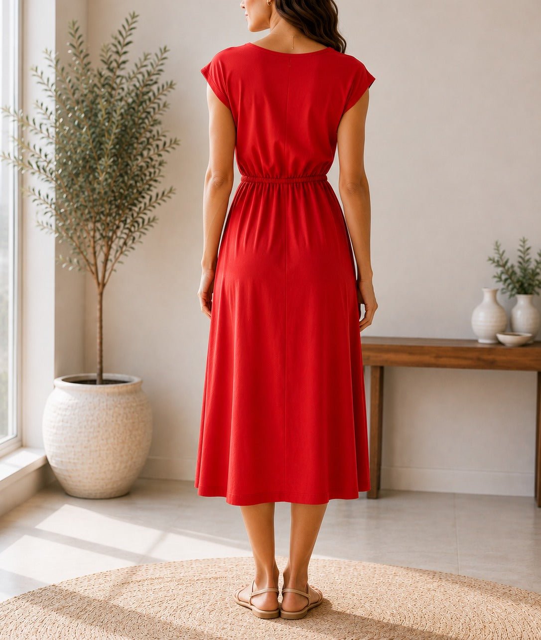 Ladies New Feeling Orange Tunic Dress - StylePhase SA