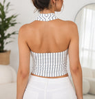 Ladies New Feeling Pink Graphic Halter Neck Top - StylePhase SA