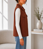 Ladies New Feeling Rust Fur Lined Bodywarmer - StylePhase SA